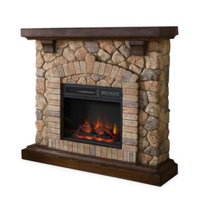 stacked-stone-ventless-gas-fireplace-with-mantel